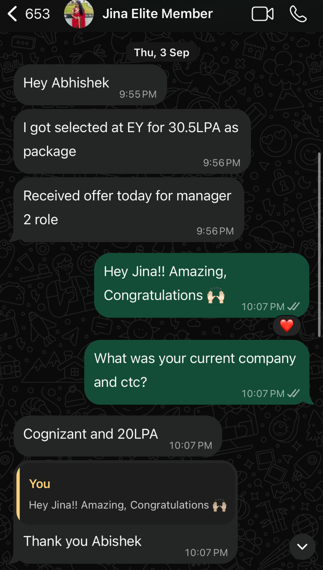 Jina's Cracckify success message
