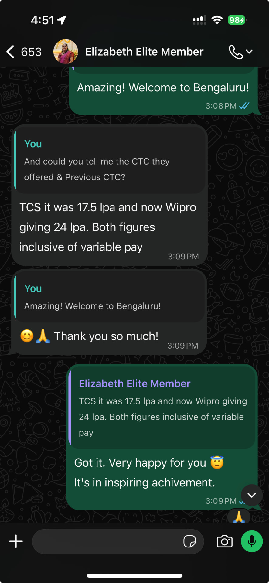 Elizabeth's Cracckify success message