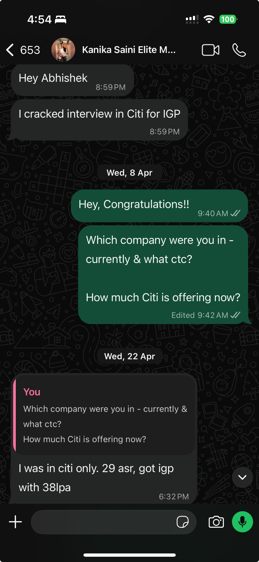 Kanika Saini's Cracckify success message
