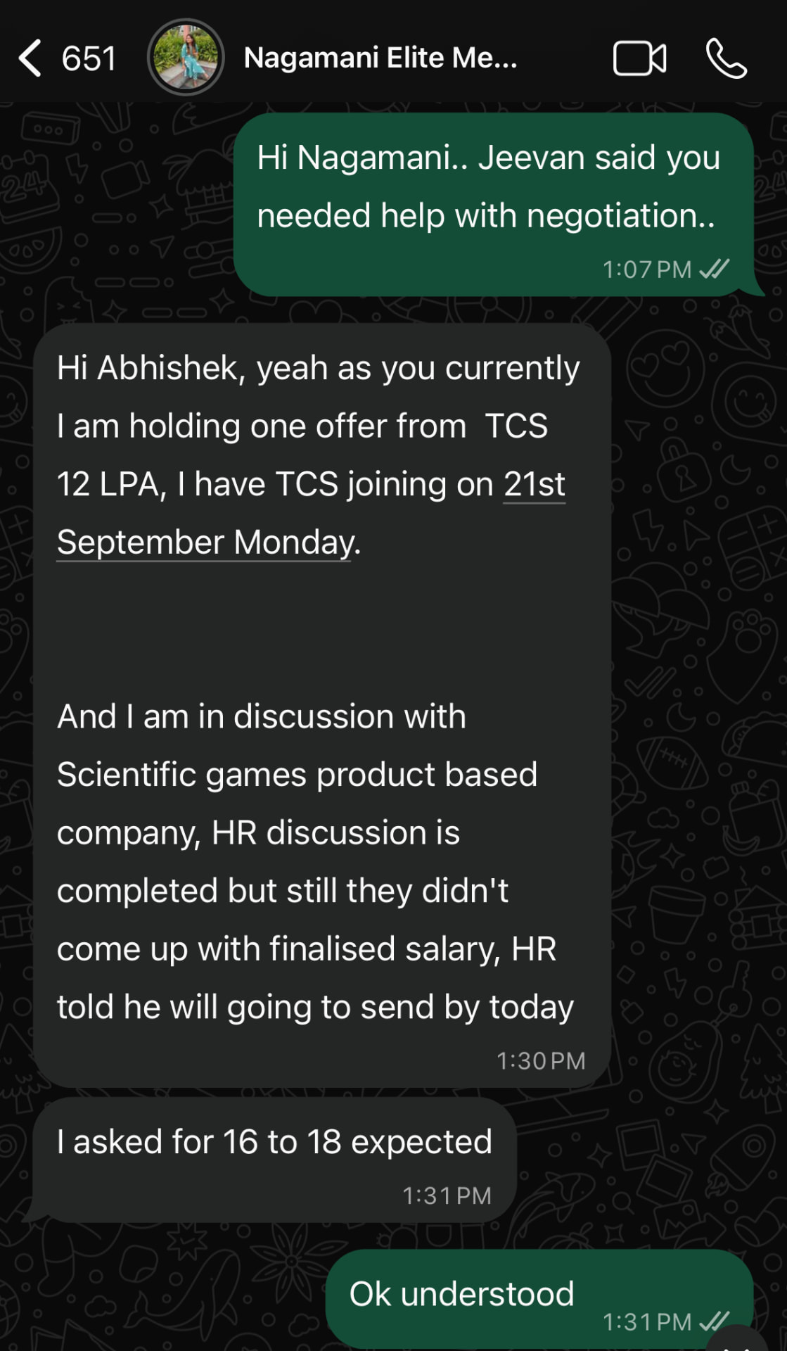 Nagamani's Cracckify success message